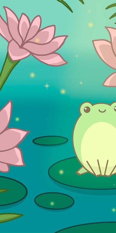 Frog in the pond